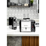 Rowlett Esprit 2 Slot Toaster Jet Black w/2 Additional Elements & Sandwich Cage