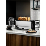 Rowlett Esprit 6 Slot Toaster Jet Black with Duraheat Elements & Sandwich Cage