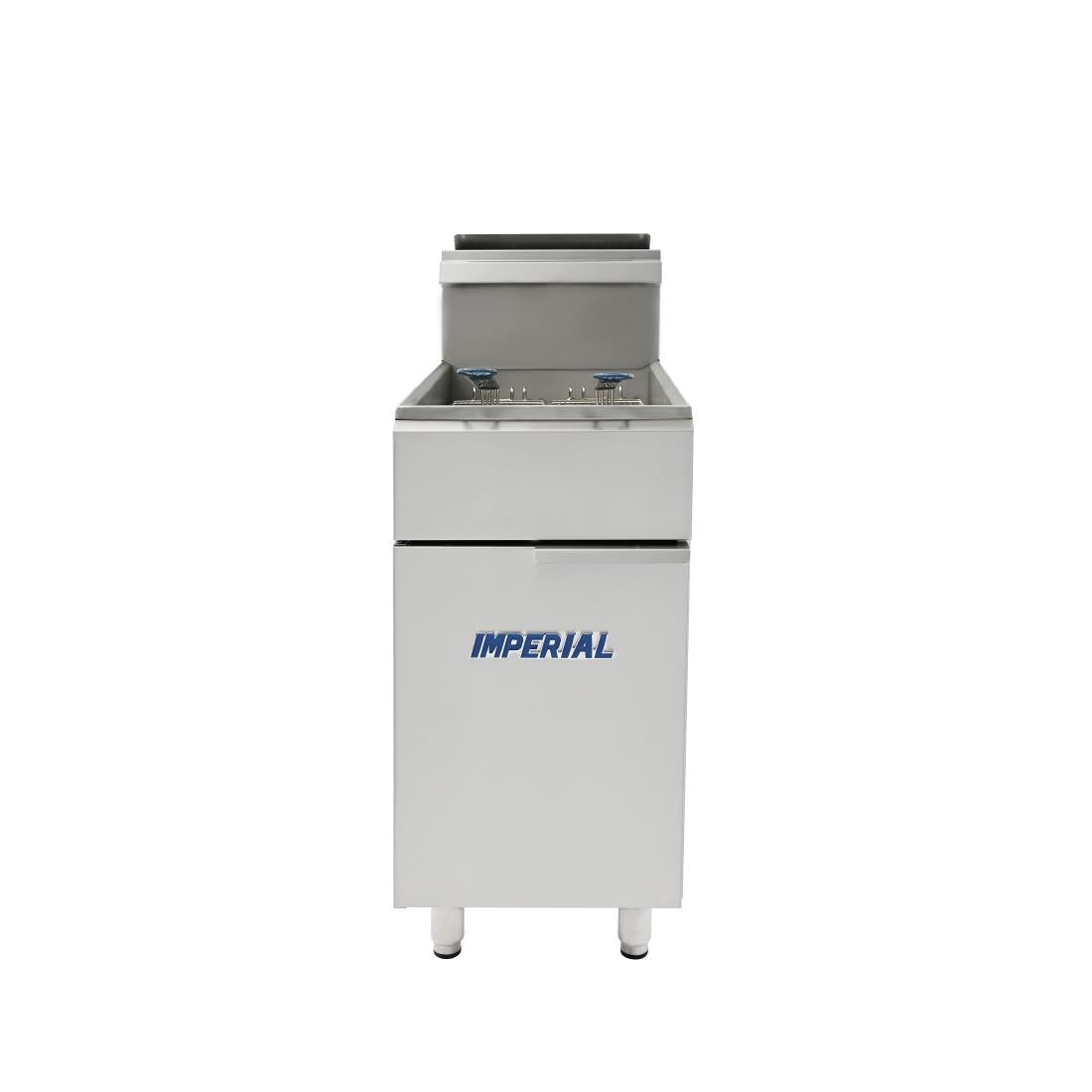 CH864-N Imperial Single Tank Twin Basket Freestanding Natural Gas Fryer IFS-40-OP