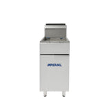 CH864-N Imperial Single Tank Twin Basket Freestanding Natural Gas Fryer IFS-40-OP