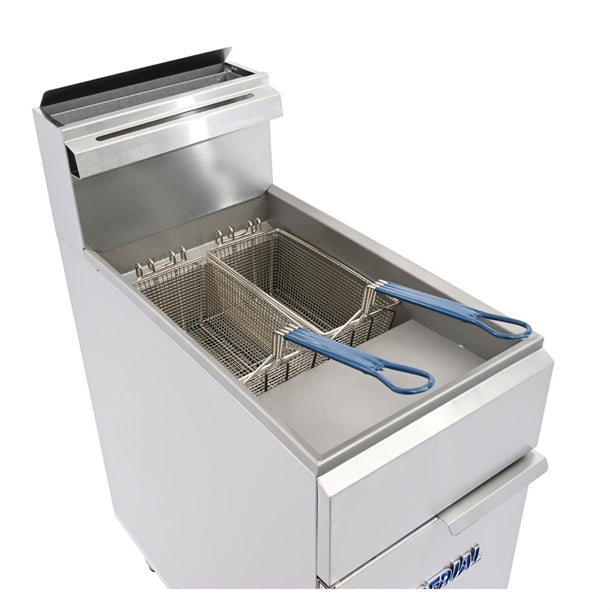 CH865-P Imperial Single Tank Twin Basket Freestanding LPG Fryer IFS-50-OP