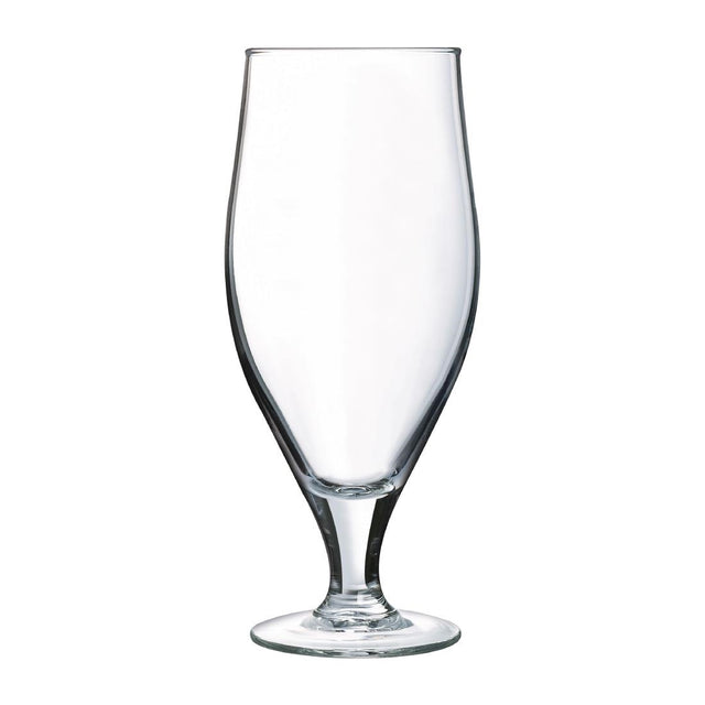 Arcoroc Cervoise Stem Beer Glasses 380ml LUKCA-NI 1/2 Pint (24 Pack)