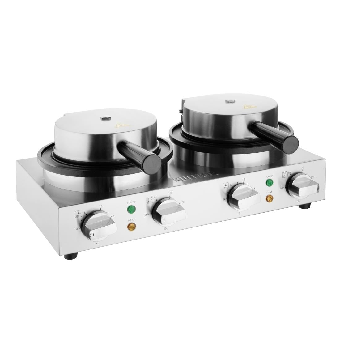 CJ533 Buffalo Double Round Belgian Waffle Maker