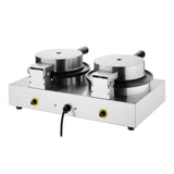 CJ533 Buffalo Double Round Belgian Waffle Maker