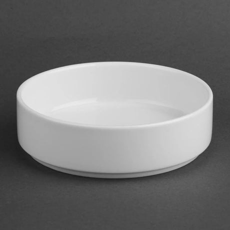 CK070 Olympia Whiteware Flat Walled Bowl - 152mm 6" (Box of 6) - JD Catering Equipment Solutions Ltd