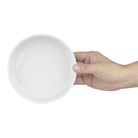 CK070 Olympia Whiteware Flat Walled Bowl - 152mm 6" (Box of 6) - JD Catering Equipment Solutions Ltd