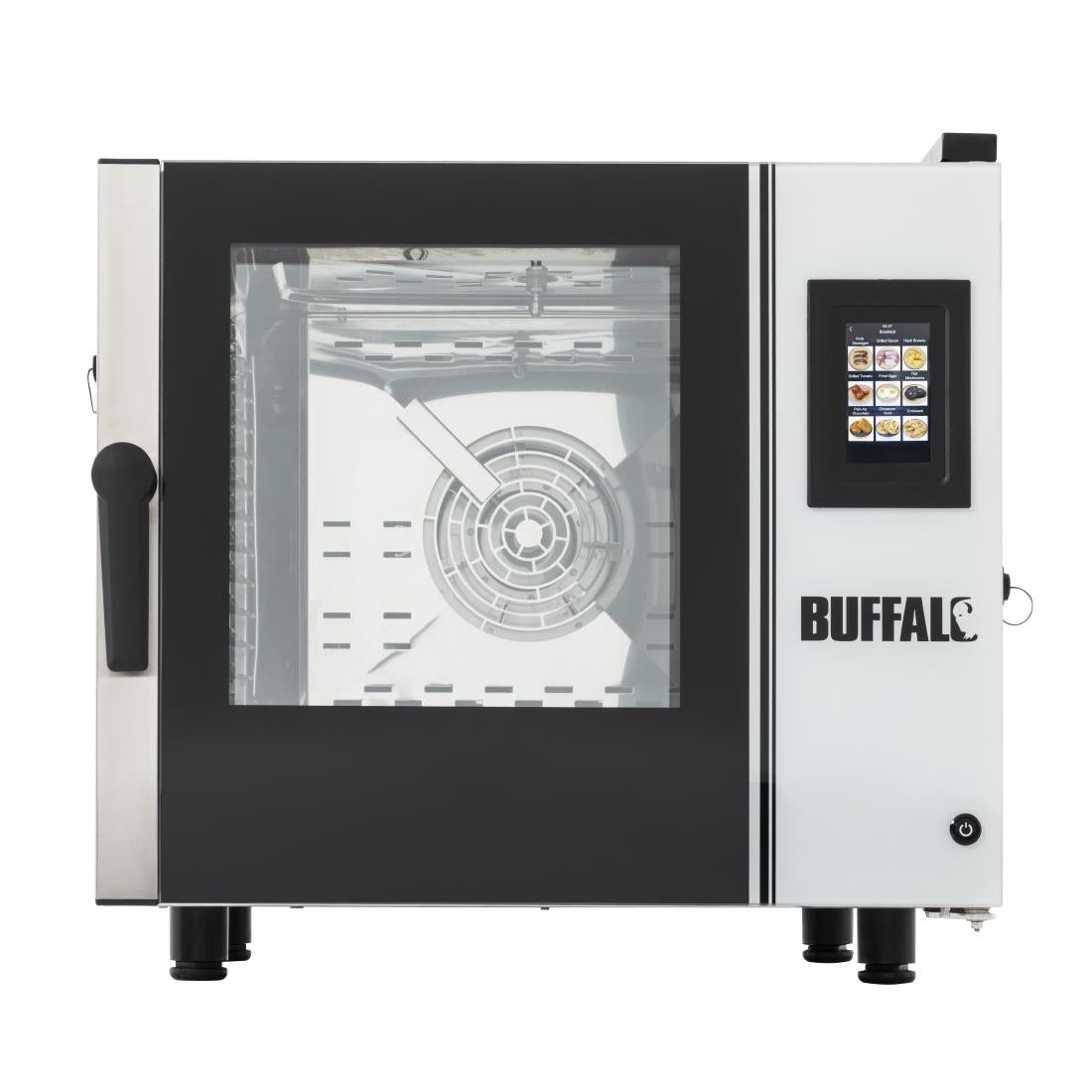 SA772 Buffalo Freestanding Smart Touchscreen Compact Combi Oven  6 x GN 1/1 with Installation Kit