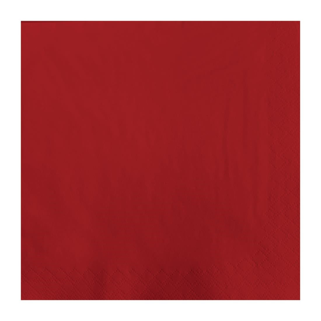 CK875 Fasana Lunch Napkin Red 33x33cm 2ply 1/4 Fold (Pack of 1500)