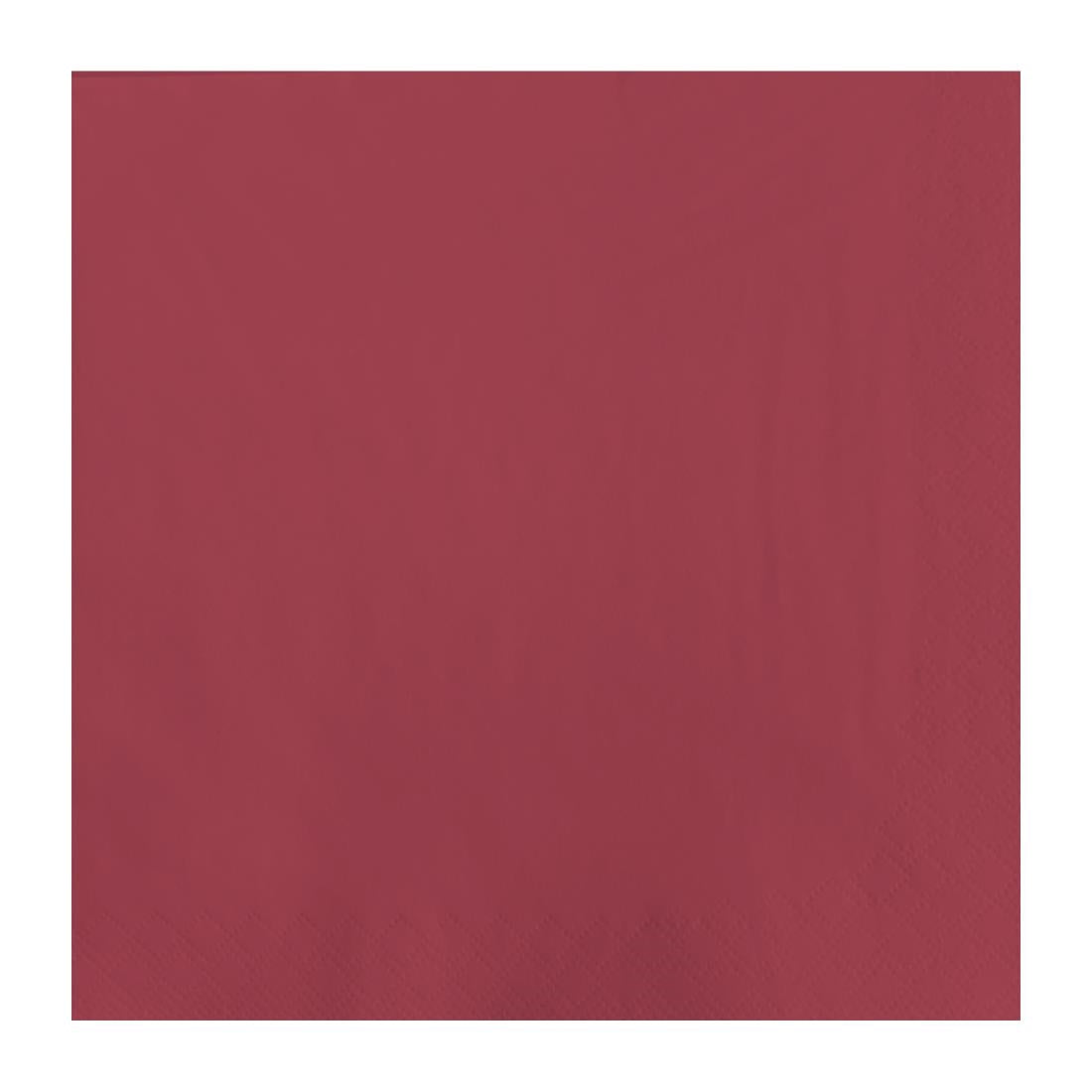 CK879 Fasana Lunch Napkin Bordeaux 33x33cm 2ply 1/4 Fold (Pack of 1500)