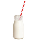 CL141 Olympia Glass Milk Bottle 200ml (Pack of 12)