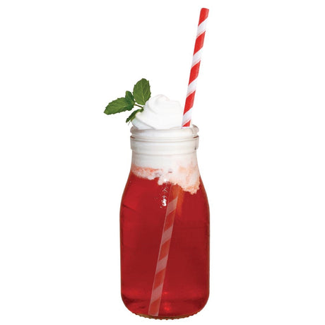 CL141 Olympia Glass Milk Bottle 200ml (Pack of 12)