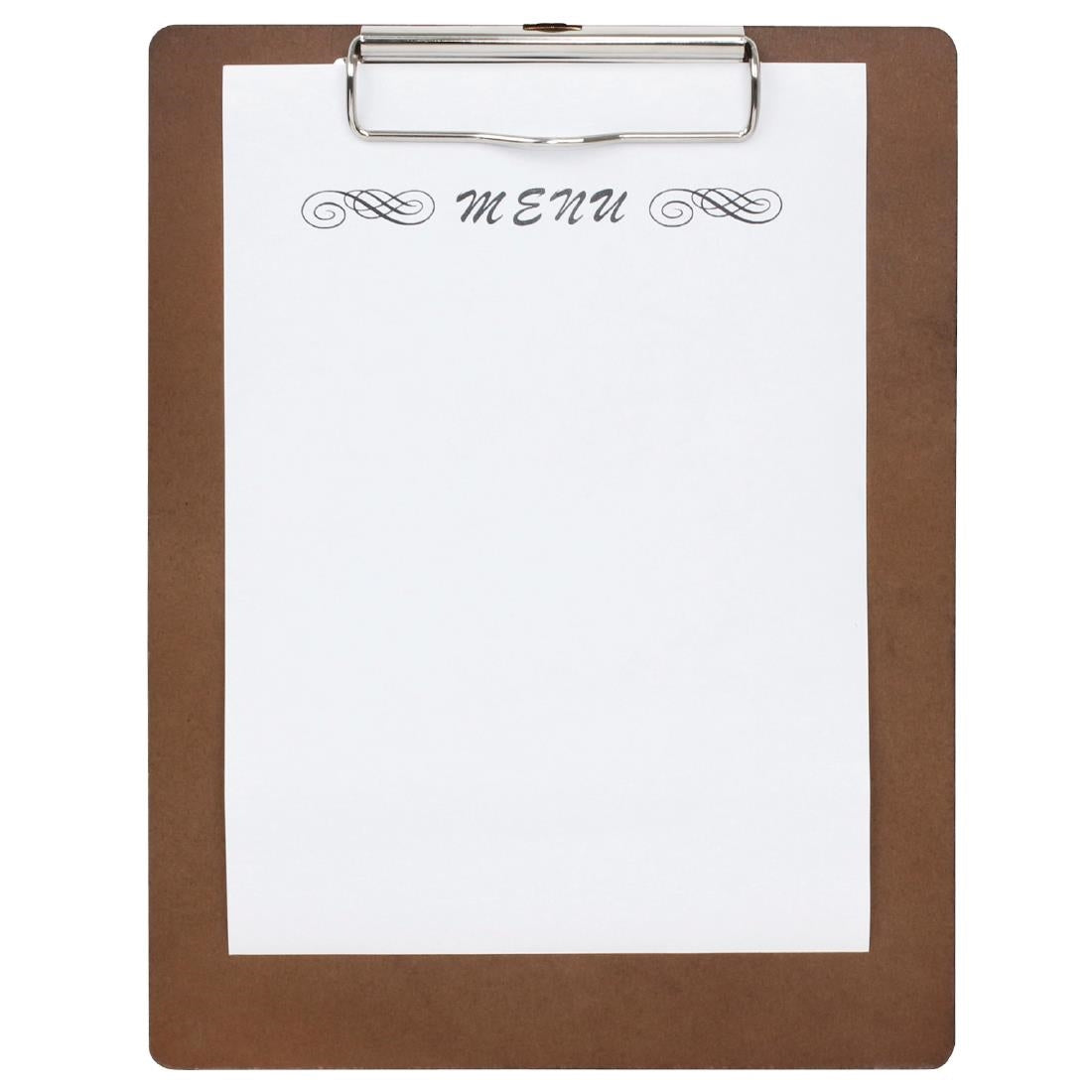 SA370 Special Offer Olympia Wooden Menu Presentation Clipboard A4 (Pack of 10)