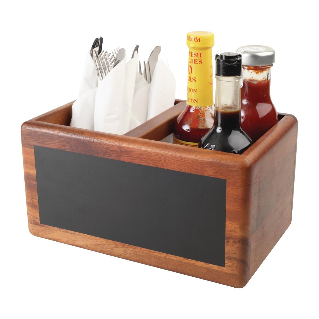 CL179 T&G Food Glorious Food Table Tidy with Chalkboard