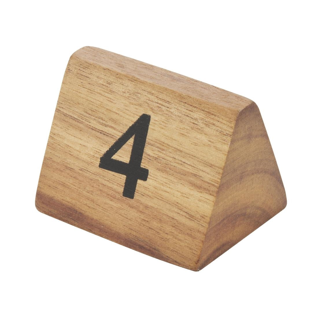 CL392 Olympia Acacia Table Number Signs Numbers 1-10