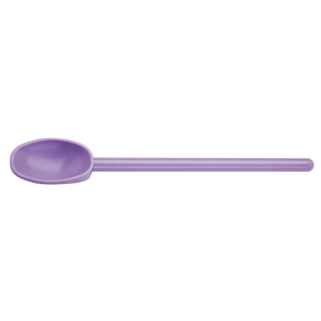 CL695 Mercer Culinary Mixing Spoon Allergen Purple 11.5"