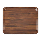 Cambro Capri Melamine Rectangular Trays Walnut 360x460mm (24 Pack)