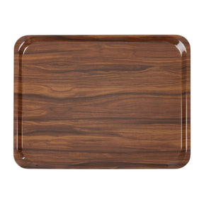 Cambro Capri Melamine Rectangular Trays Walnut 360x460mm (24 Pack)