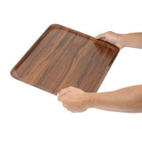 Cambro Capri Melamine Rectangular Trays Walnut 360x460mm (24 Pack)