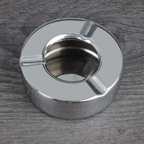 CM368 Olympia Stainless Steel Windproof Ashtray 90mm (Pack of 6) - JD Catering Equipment Solutions Ltd
