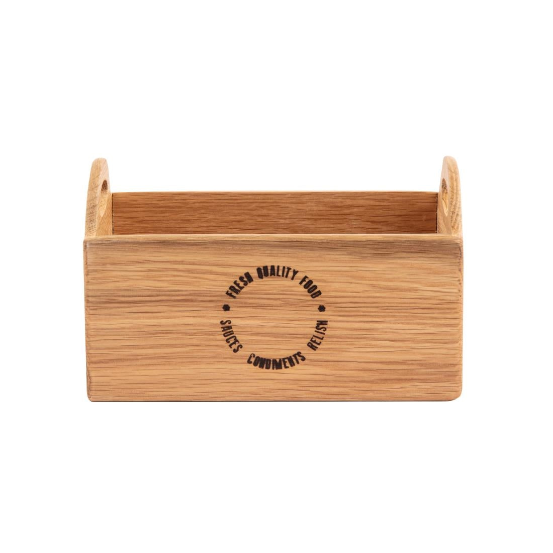 CN517 Olympia Oak Printed Table Caddy 230mm