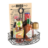 CN851 Olympia Wire Condiment Holder With Menu Clip