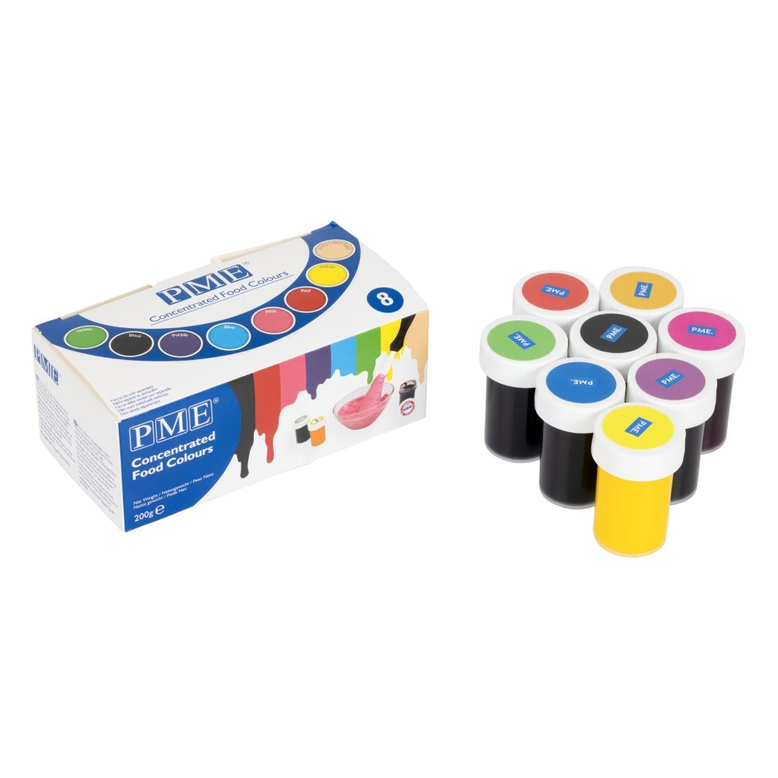 CN884 PME Paste Colours Set (Pack of 8)