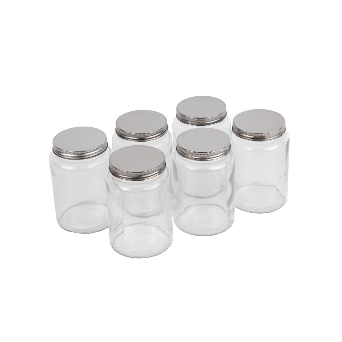 Vogue Glass Screw Top Preserving Jar 550ml (Pack of 6)