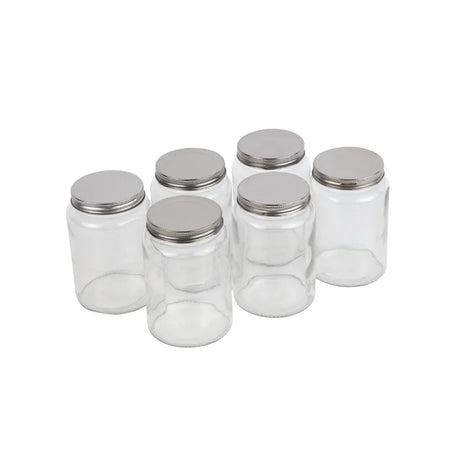 CP083 Vogue Glass Screw Top Preserving Jar 550ml (Pack of 6) - JD Catering Equipment Solutions Ltd