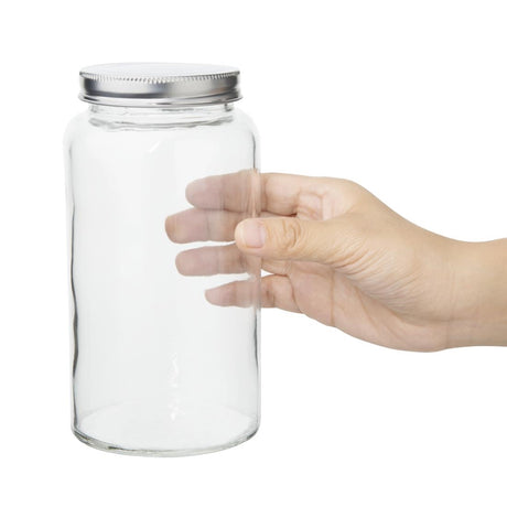 CP084 Vogue Glass Screw Top Preserving Jar 800ml (Pack of 6)