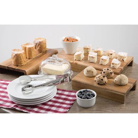 CP697 Olympia FSC Acacia Wood Riser Set (Pack of 3) - JD Catering Equipment Solutions Ltd