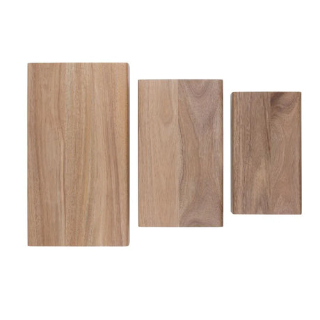 CP697 Olympia FSC Acacia Wood Riser Set (Pack of 3) - JD Catering Equipment Solutions Ltd