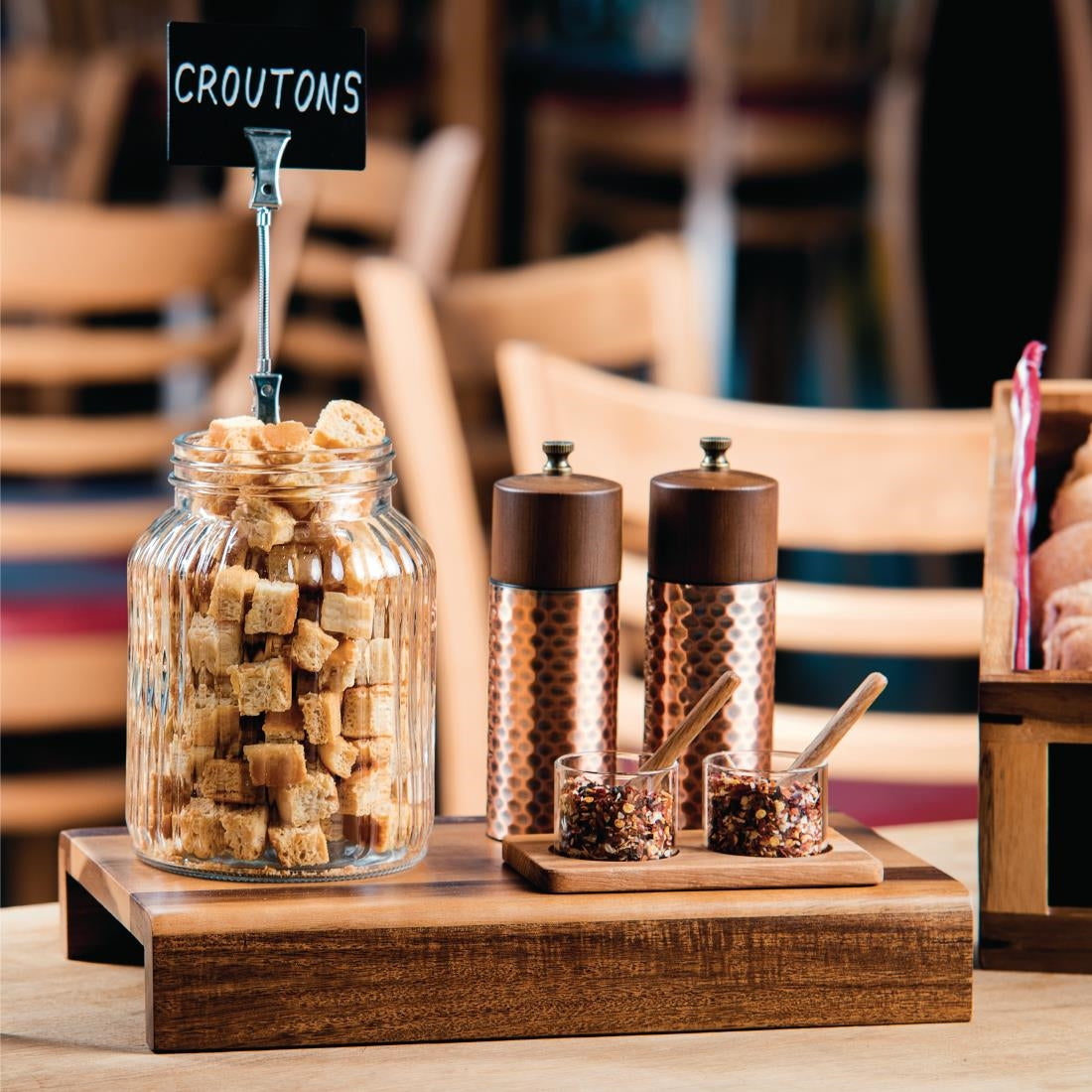 CR689 Olympia Copper Wood Salt and Pepper Mill Set (Pack of 2)