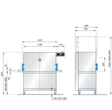 Meiko M-iClean HXL Double 500mm Rack Dishwasher