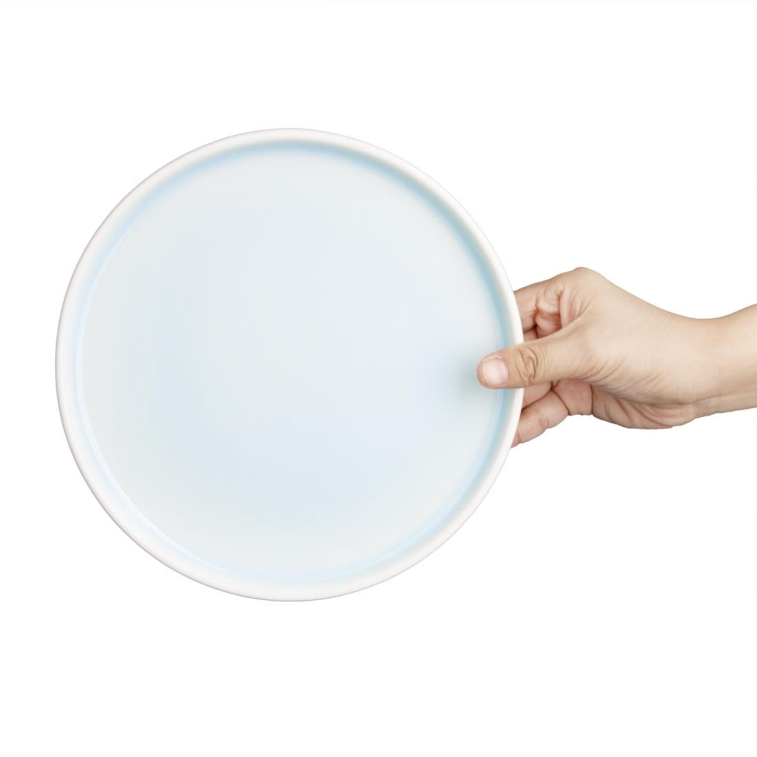 CU175 Olympia Fondant Plate Aqua - 215mm 8 1/2" (Box 6)