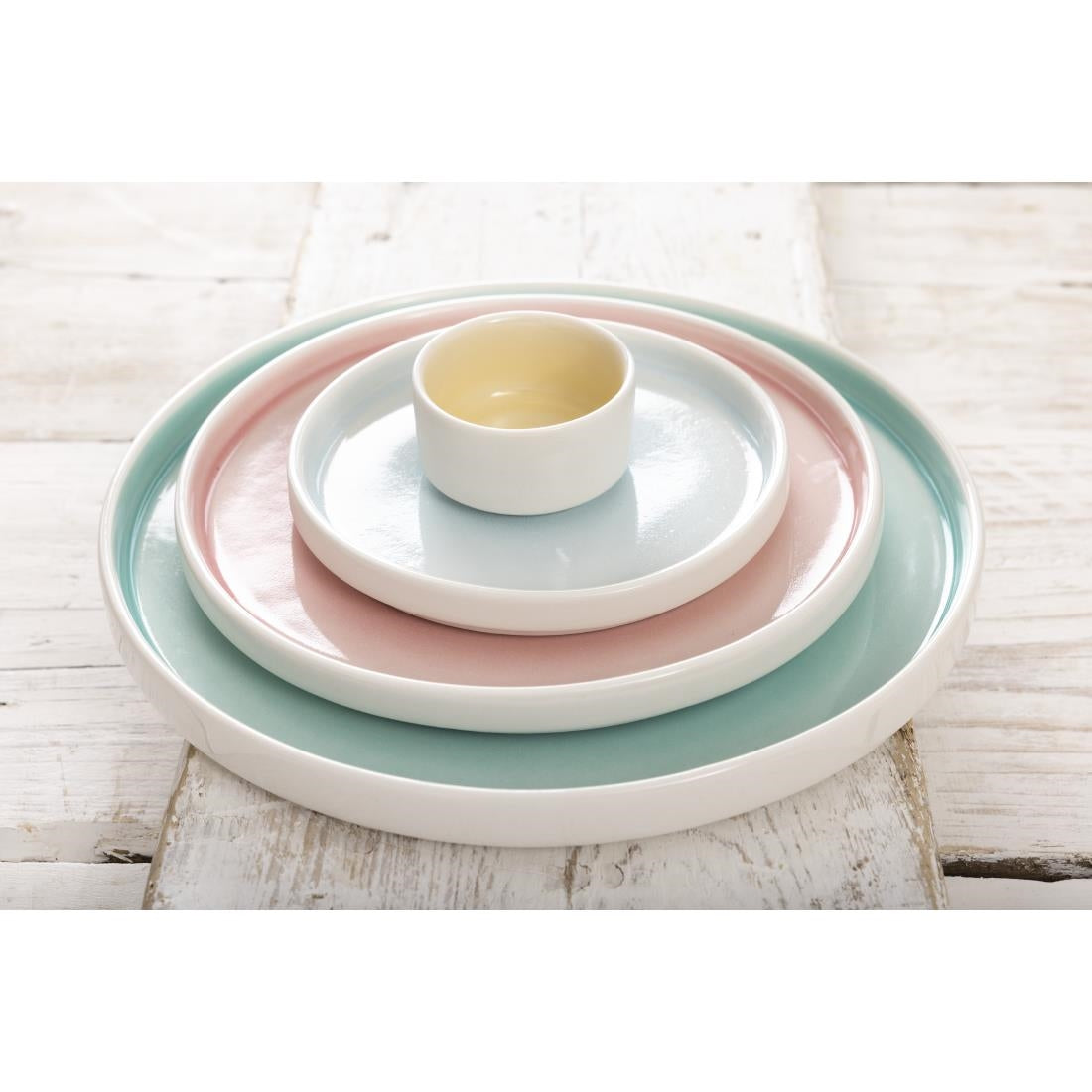 CU171 Olympia Fondant Plate Aqua - 152mm 6" (Box 6)