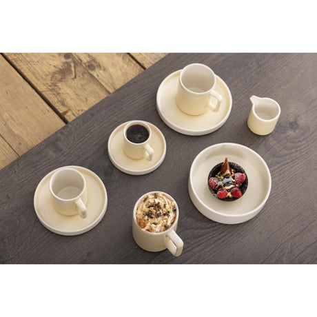 CU423 Olympia Fondant Saucer Lemon - 115mm 4 1/2" for CU422 (Box 6)