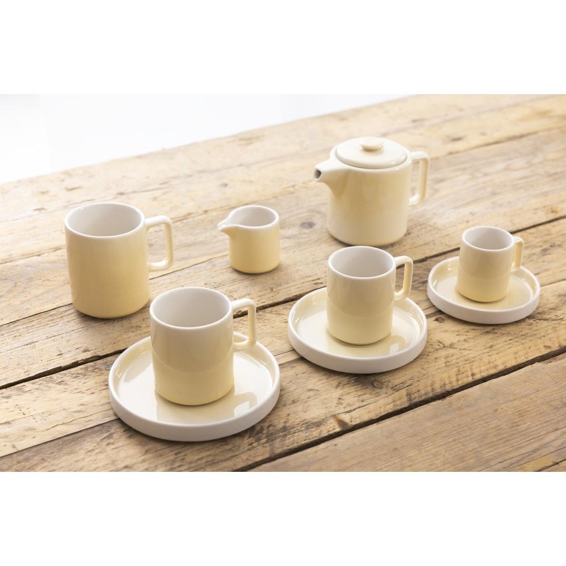 CU425 Olympia Fondant Saucer Lemon - 135mm 5 1/3" for CU424 (Box 6)