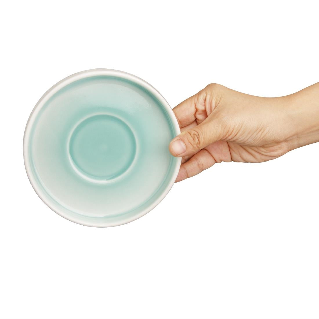 CU443 Olympia Fondant Saucer Mint - 135mm 5 1/3" for CU442 (Box 6)