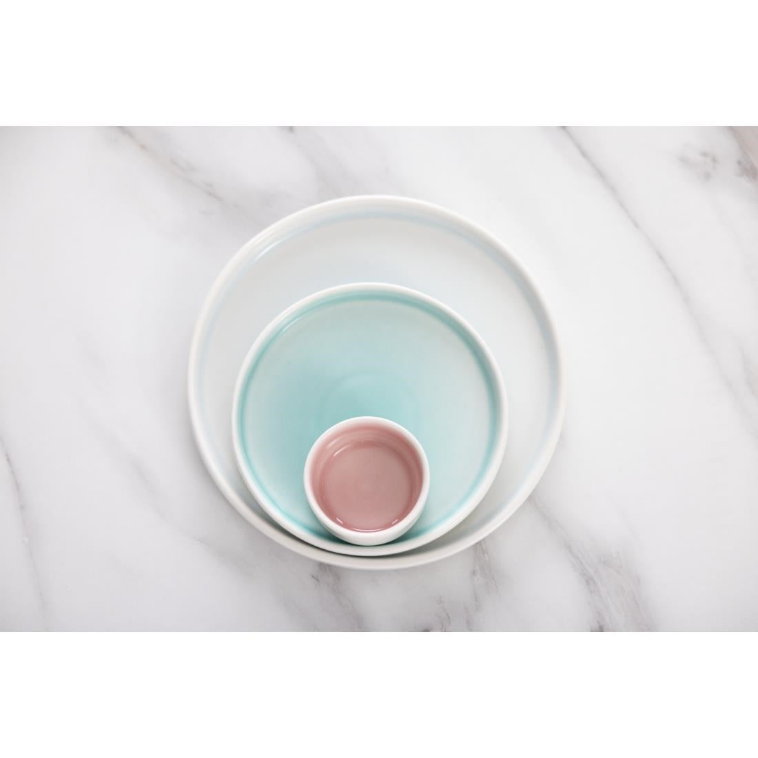 CU175 Olympia Fondant Plate Aqua - 215mm 8 1/2" (Box 6)