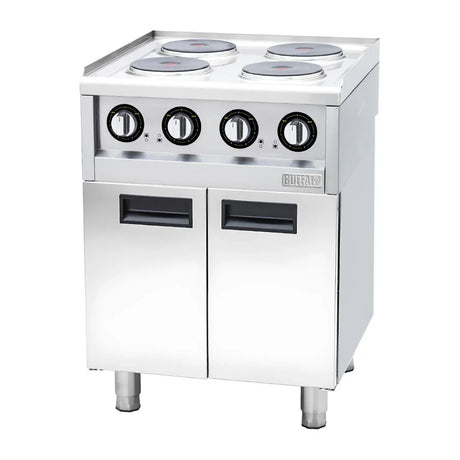 CU471 Buffalo 600 Series 4 Ring Electric Hob - JD Catering Equipment Solutions Ltd