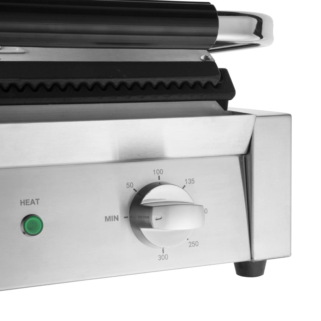 CU602 Buffalo Bistro Large Ribbed Contact Grill