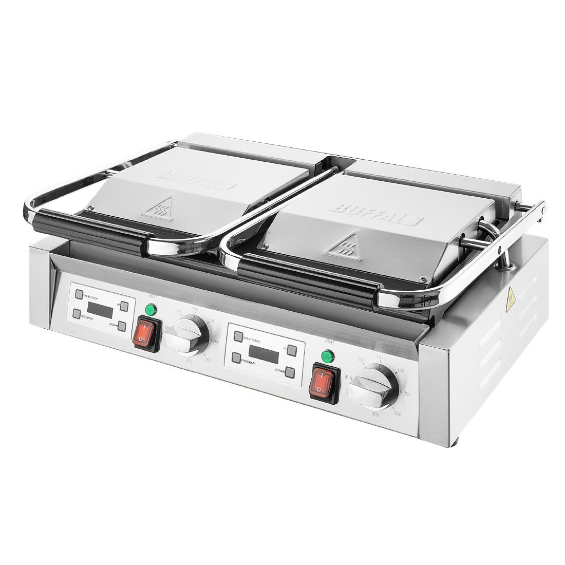 CU613 Buffalo Double Contact Grill Flat Left/Ribbed Right plate