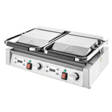 CU613 Buffalo Double Contact Grill Flat Left/Ribbed Right plate
