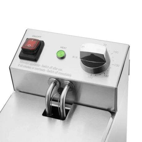 CU614 Buffalo Single Tank Single Basket 3Ltr Countertop Fryer 2kW