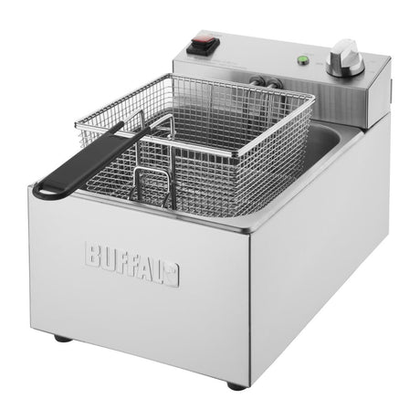 CU616 Buffalo Single Tank Single Basket 5Ltr Countertop Fryer 2.8kW