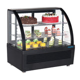 CU636 Polar C-Series Countertop Display Fridge Black 100Ltr