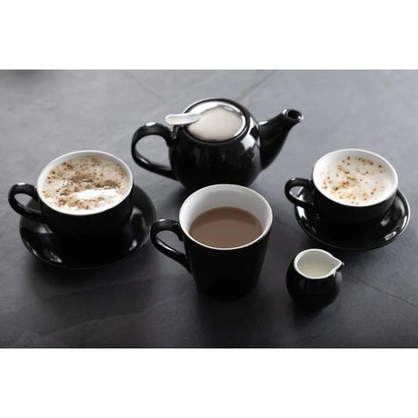 CU960 Olympia Cafe Aroma Mug Black - 230ml (Pack of 6) - JD Catering Equipment Solutions Ltd
