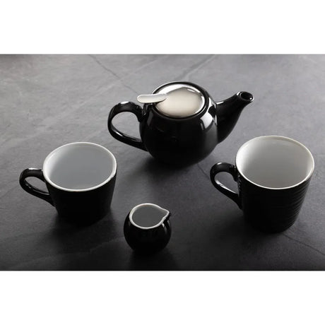 CU956 Olympia Cafe Saucer Black (Pack of 12) - JD Catering Equipment Solutions Ltd