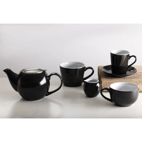 CU959 Olympia Cafe Aroma Mug Black - 340ml (Pack of 6) - JD Catering Equipment Solutions Ltd