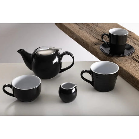 CU953 Olympia Cafe Coffee Cup Black - 230ml 8fl oz (Pack of 12) - JD Catering Equipment Solutions Ltd
